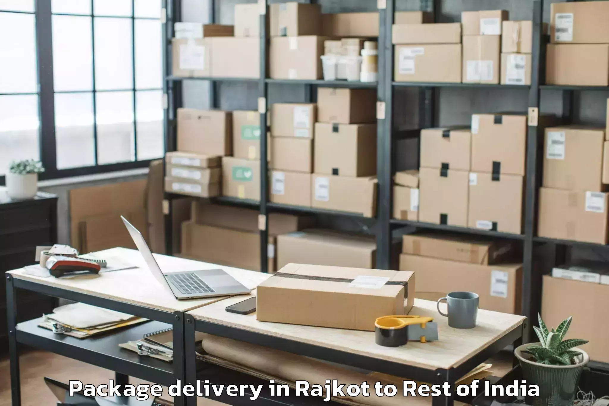 Quality Rajkot to Rajaori Package Delivery